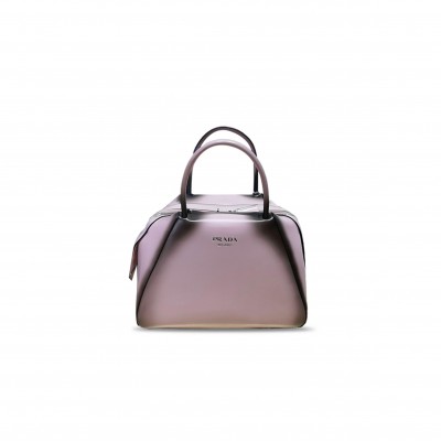 PRADA SMALL BRUSHED LEATHER SUPERNOVA HANDBAG 1BA366 (25.5*18*13.5cm)  PRADA SMALL BRUSHED LEATHER SUPERNOVA HANDBAG 1BA366 (25.5*18*13.5cm)